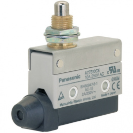 AZ7310CEJ, Limit switch AZ7 10 A Plunger Limit switch, panel mount push plunger 1 change-ov, Panasonic