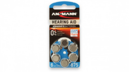 HEARING AID AZA675 BLISTER6 [6 шт], Hearing-aid battery 1.45 V 620 mAh, Ansmann