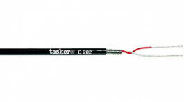 C202 BLACK, Microphone cable&nbsp;&nbsp; 2 x0.008 mm\x1a black, Tasker