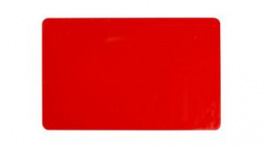 104523-130, Plastic Card, 500 Cards, PVC, Red, Zebra