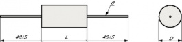 MPW 116 3100 KB, Capacitor, axial 100 nF 160 VDC / 90 VAC, Icel