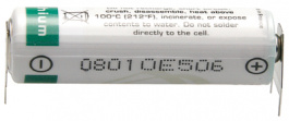 LS14500 2PF, Lithium battery 3.6 V 2.6 Ah, Saft