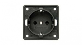 841952505, Wall Outlet INTEGRO 1x DE Type F (CEE 7/3) Socket Flush Mount 16A 250V Anthracite, Berker