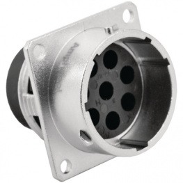 RT0018-8PNH, Square flange receptacle 8P, Amphenol