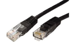 21.15.0435, Patchcord Cat 5e UTP 15 m Black, Roline