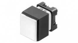 99-455.837, Illuminated Pushbutton Switch Actuator, Black / White, IP40, Momentary Function, EAO