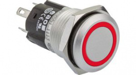 82-4551.1114, Illuminated Pushbutton Red 16mm 24V 3 A 1 Change-Over (CO), EAO
