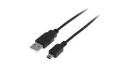 USB2HABM2M, USB Cable USB-A Plug - USB Mini-B 2m USB 2.0 Black, StarTech.com