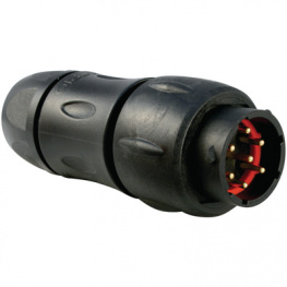 UTS1JC147P, Cable plug Trim Trio UTS Poles=7 Male Housing size14, Souriau Esterline Sunbank