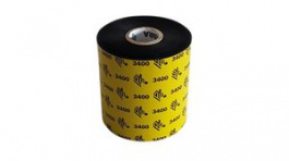 03400BK11045, Print Ribbon, Resin/Wax, 450m x 110mm, Black, Zebra
