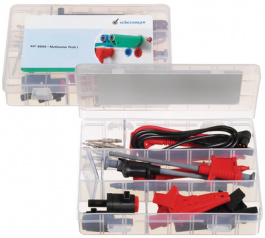 KIT 6899 / MULTIMETER PROFI I, Safety Test Lead Set diam. 4 mm, Schutzinger