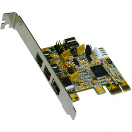 EX-16415, PCI-E x1 Card1x FireWire 3x FireWire800, Exsys