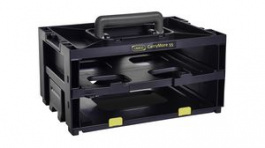 146388, Storage and Transport System CarryMore 55, 386x263x195mm, Black, Raaco