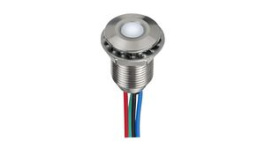 Q10F5SZZRGB12E-CA, LED Indicator RGB 10mm 13.2VDC IP67, APEM