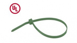RND 475-00658 [100 шт], Cable Tie, Green, Nylon 66, 100 mm, RND Cable