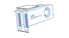 199-999850, Infinity Fabric Link 3-Slot Bridge Suitable for AMD Radeon Pro VII, AMD