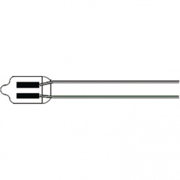 NE-2 4X10/30MM, Neon lamp 65 VAC, -
