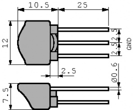 VFS9VD31B223Q55B, Фильтр: помехоподавляющий; 22нФ; Монтаж: THT; 7А; -40?100°C; Uv:22В, Murata
