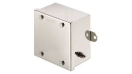 1002720000, Metal Enclosure, 100x190x190mm, Stainless Steel, Silver, IP66, Weidmuller