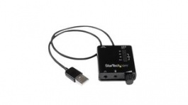 ICUSBAUDIO2D, Audio Adapter, External Sound Card, Straight, USB-A Plug - 2x 3.5 mm Socket/SPDIF Socket, StarTech.com