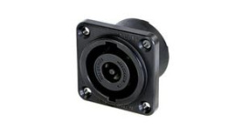 NL8MPRXX-BAG, Chassis Connector, Black, 8 Poles, Neutrik