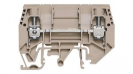 1934830000, Test Disconnect Terminals, 630V, 41A, 2 Poles, 6mm\x1a, Screw, Dark Beige, Weidmuller