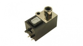 FCR684206T, Optical Connector with RCA and Cover, Right Angle, Plug, Black / Gold, Cliff