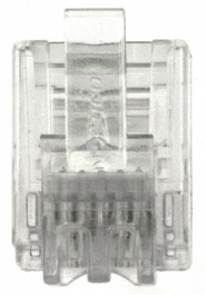 5-641337-3, Вилка; RJ12; PIN:6; Кат:3; позолота; Конфиг.выводов:6p6c; 28?26AWG, TE Connectivity