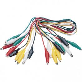 SF-101A-15, Test Leads with Clips, Miniature Multicoloured 38 cm 0.25 mm, K & H