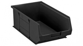 RND 600-00175, ESD Storage Bin 355x200x125mm, Black, RND Lab