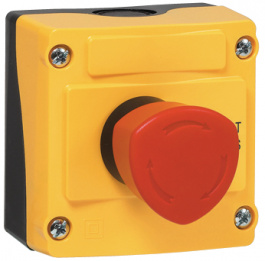 LBX17201, Emergency Stop Button In Housing, 1 Break Contact (NC), IP66, Baco