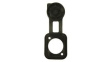 CP299802 Socket gasket with dust cap; black; Case: XLR standard; 19x24mm