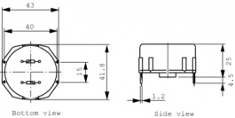 RN152-6/02, Inductor, radial 3.9 mH (2x) 6 A (2x), Schaffner