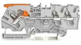 2104-1301, Terminal block, Push-In, 3 Poles, 1.5 ... 4mm², Wago
