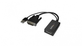 DVI2DP2, USB Powered Adapter, DVI-D 24+1-Pin Plug / DisplayPort Socket, StarTech.com