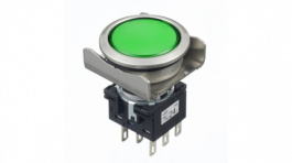 LBW6MP-1T04G, Pilot Light Green 24 VAC/DC, IDEC
