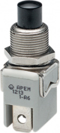 1212A-2, Pushbutton Switch, 4 A, 250 VAC / 24 VDC, APEM