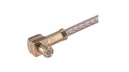 23000457, RF Connector, MMCX, Brass, Plug, Right Angle, 50Ohm, Soldering Terminal/Crimp Te, Huber+Suhner