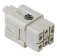 CQF 05 CQ , 5 poles + earth, female insert, for female contacts 16A