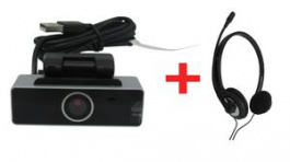 BUNDLE - 715-00006 + 745-00002, Webcam + Bluetooth Headset with Boom Mic 1920 x 1080 25fps 60° USB-A, RND Lab