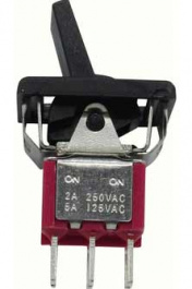 RND 210-00508, Miniature Paddle Switch, DPDT, On-On, RND Components