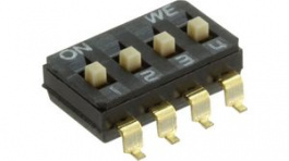 418121270804, DIP Switch Raised 4-Pin 2.54mm Gull Wing, WURTH Elektronik