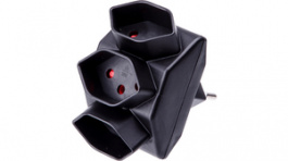 108914, Outlet tap, 3 x Type J (T13), black, Max Hauri