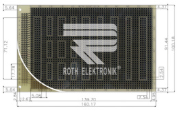 RE315-LF, Laboratory card FR4 epoxy heat tin-plated, Roth Elektronik