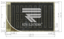 RE315-LF, Лабораторная карта FR4 Эпоксид горячего лужения, Roth Elektronik