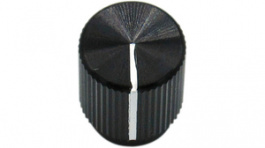 RND 210-00356, Aluminium Knob, black, 3.2 mm shaft, RND Components