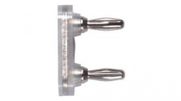 5145, Double Banana Plug Shorting Bar, diam.4mm, Metal, 15A, Nickel-Plated, Pomona