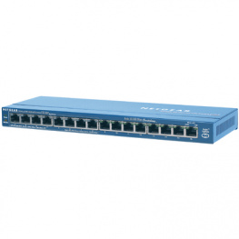 FS116PEU, Switch 16x 10/100 (8x PoE) - Desktop, NETGEAR