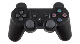 PIS-1098, Bluetooth Game Controller for Playstation and Raspberry Pi, Black, PI Engineering