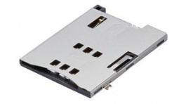 47553-2001, SIM Card Holder, Push / Push, 6 Poles, Molex